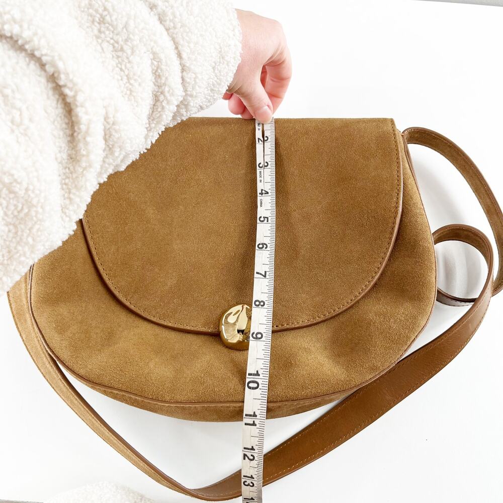 Madewell Suede Crossbody Saddle Bag in Brown - Picture 10 of 11